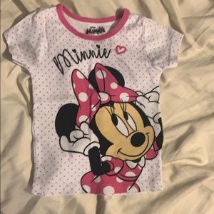 Mini mouse little girls tshirt
